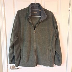 St. John's Bay Dark Green Fleece Zipper Jacket